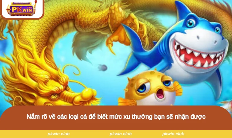 Nắm rõ về các loại cá để biết mức xu thưởng bạn sẽ nhận được