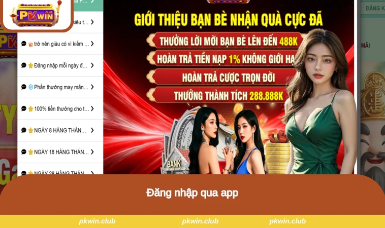 Đăng nhập qua app
