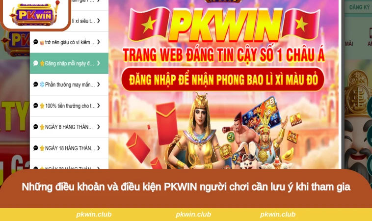 Những điều khoản và điều kiện PKWIN người chơi cần lưu ý khi tham gia